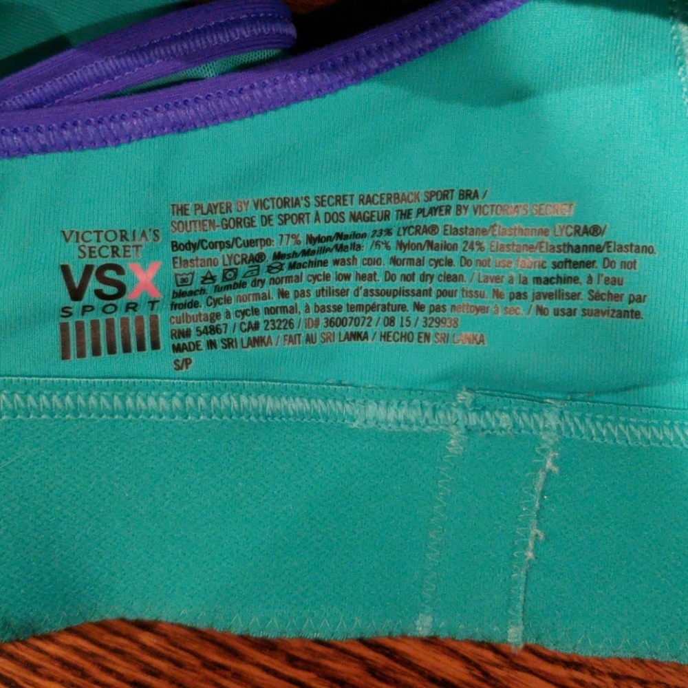 Victoria's Secret VSX Sports Bra Size Small - Picture 3 of 3